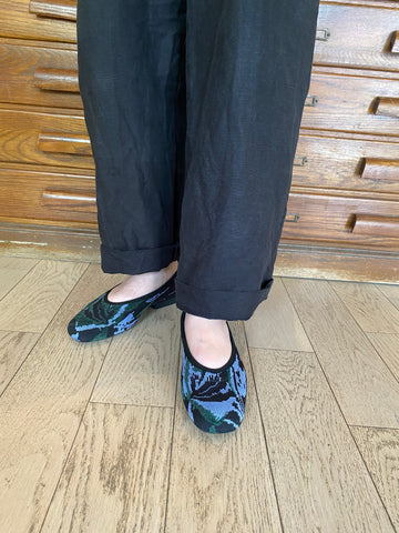 Camper - Ballet Flats in Textured Multi Print