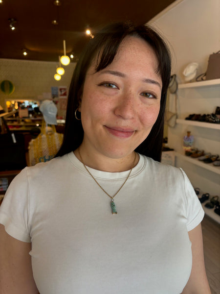 Catmamola Ceramics - Fish Necklace in Teal