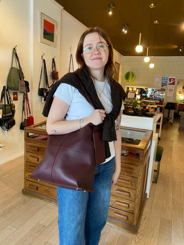 Co-Lab - Shoulder Tote in Pomegranate