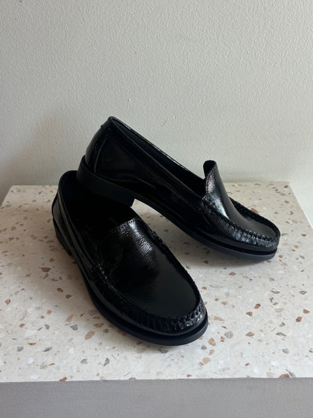 Bos & Co - Black Patent Soft Leather Loafers