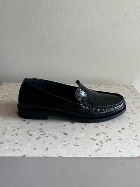 Bos & Co - Black Patent Soft Leather Loafers