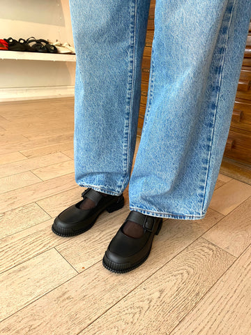 Camper - Lightweight Leather Mary Janes with Sporty Sole