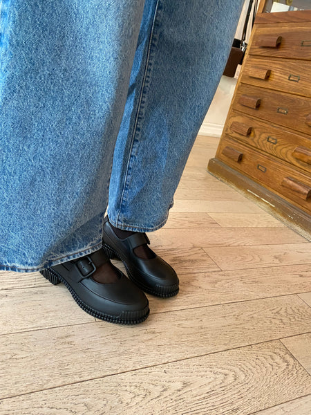 Camper - Lightweight Leather Mary Janes with Sporty Sole