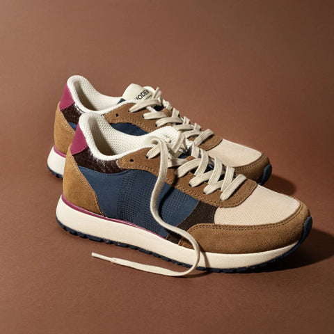 Woden - Sneaker in Caramel Multi