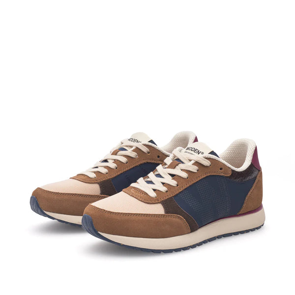 Woden - Sneaker in Caramel Multi