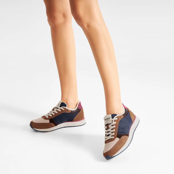 Woden - Sneaker in Caramel Multi