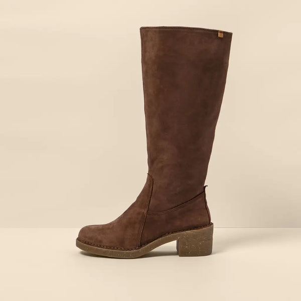 El Naturalista - Tall Chocolate Suede Boots