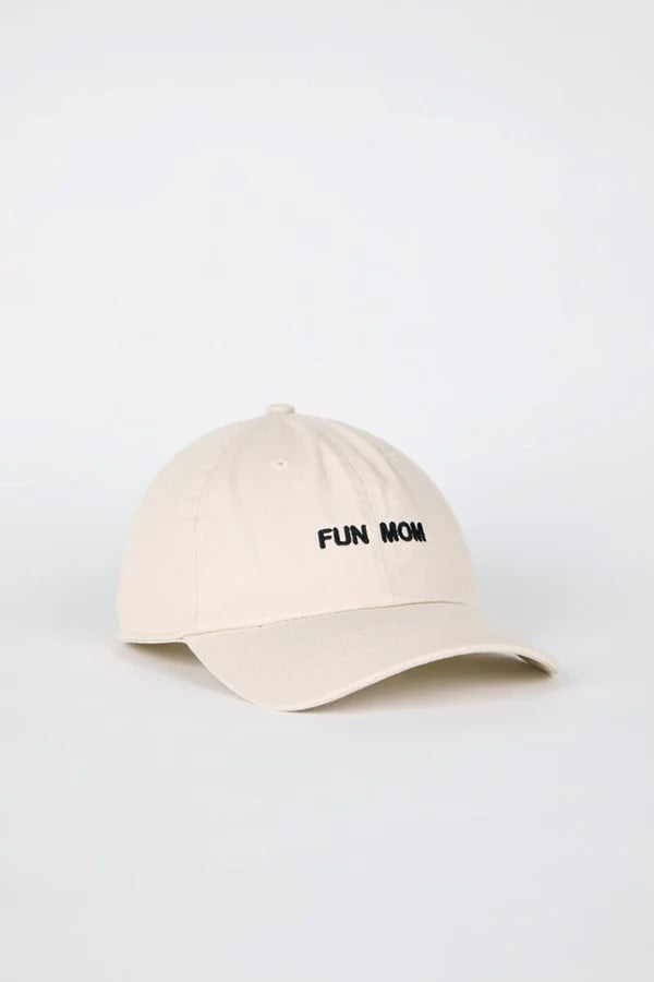 Intentionally Blank - FUN MOM Ball Cap in Cream