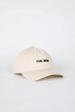 Intentionally Blank - FUN MOM Ball Cap in Cream