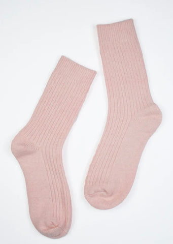 Okie Dokie - Combed Cotton Socks in Cotton Candy