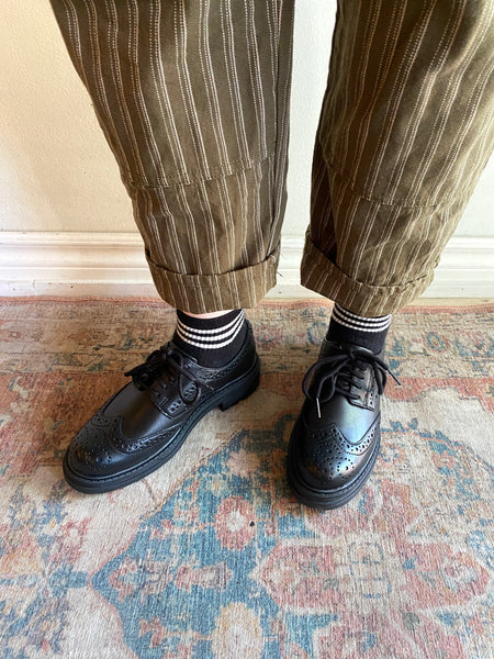 Clarks - Black Leather Brogues