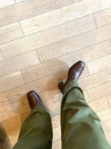 Intentionally Blank - Mid Height Boot in Chocolate Leather