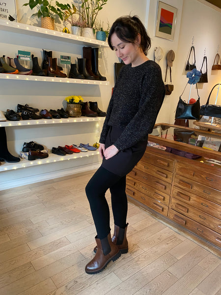 Pajar - Water Resistant Leather Chelsea Boot in Cognac