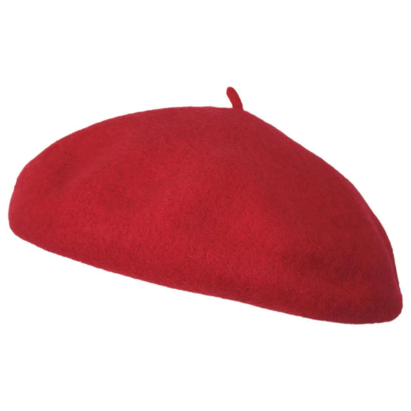 Brixton - Wool Beret in Cherry Red