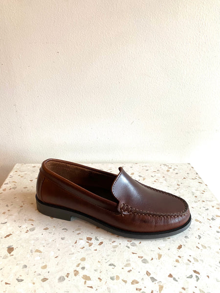 Bos & Co - Dark Brown Leather Loafers