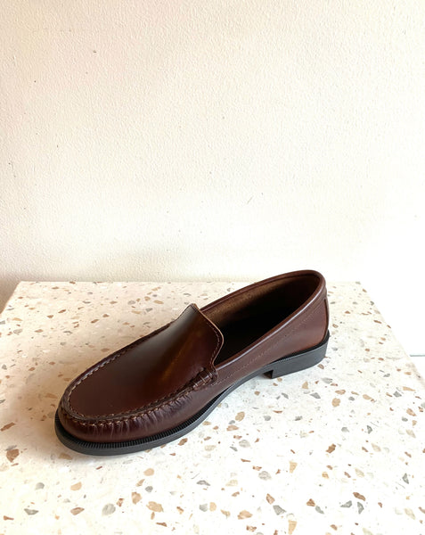 Bos & Co - Dark Brown Leather Loafers