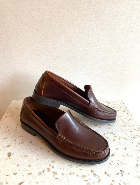 Bos & Co - Dark Brown Leather Loafers