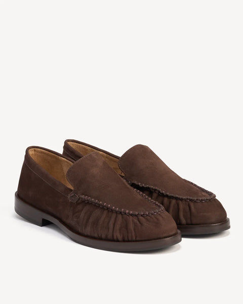 Poppy Barley - Loafer in Cocoa Nubuck