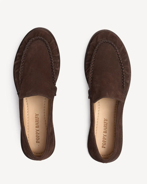 Poppy Barley - Loafer in Cocoa Nubuck