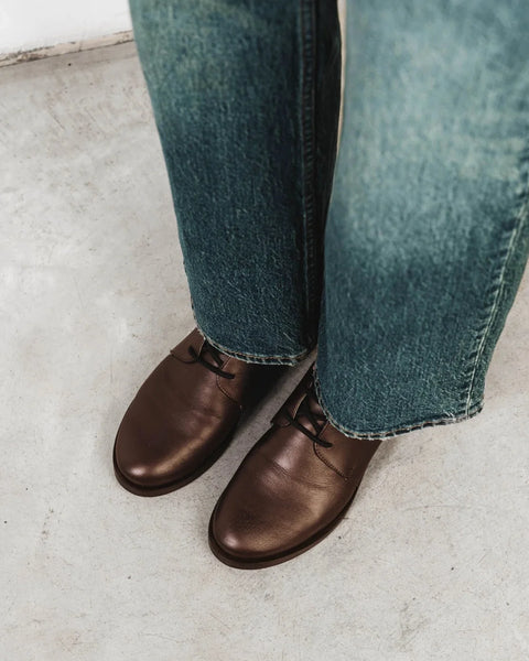 Poppy Barley - Leather Oxford in Cocoa Plum