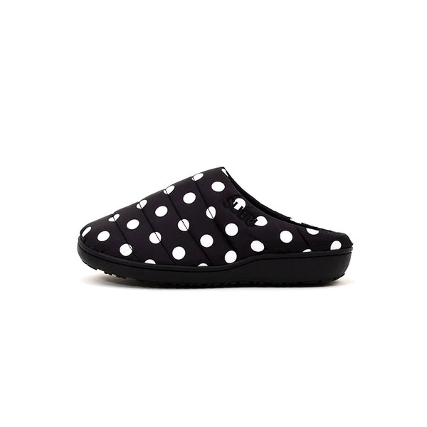 Subu - Slippers in B&W Polka Dots