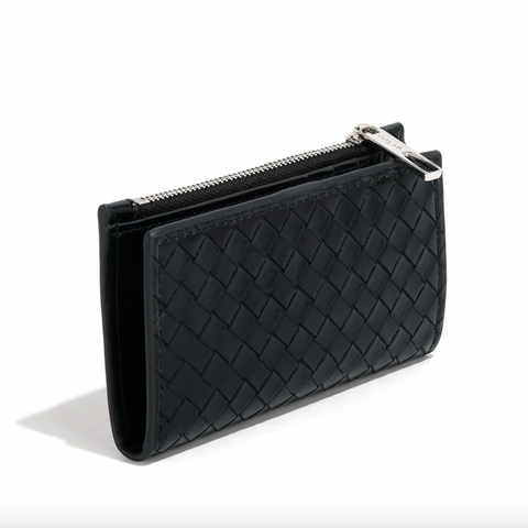Co-Lab - Small Woven Wallet in Black