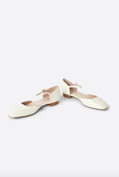 Intentionally Blank - Mary Jane in Cream Patent Leather