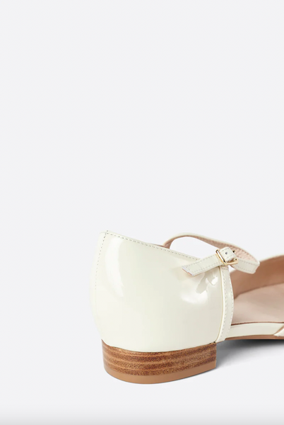 Intentionally Blank - Mary Jane in Cream Patent Leather