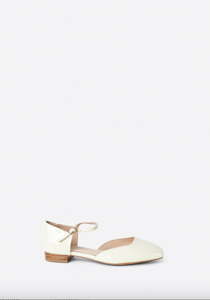 Intentionally Blank - Mary Jane in Cream Patent Leather