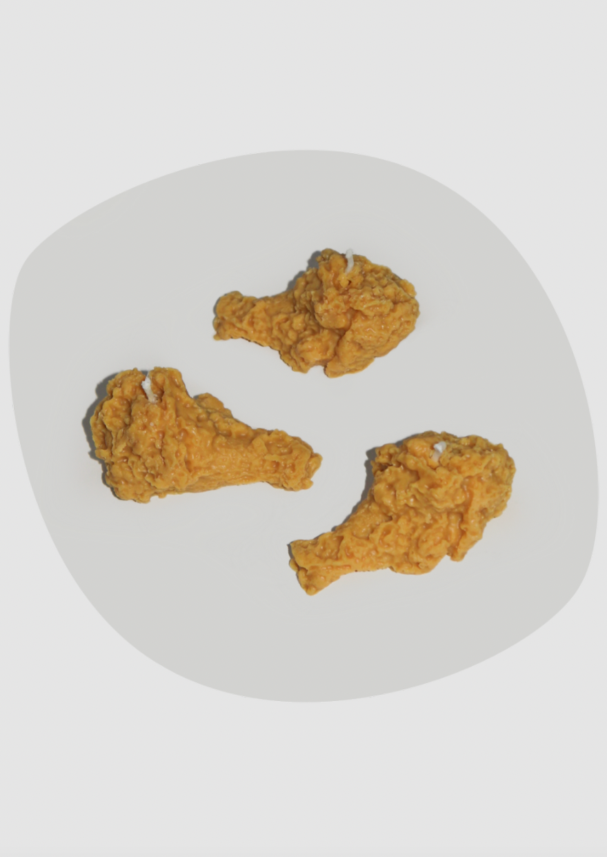 Mmann Candles - Fried Chicken Drumsticks (Set of 3)