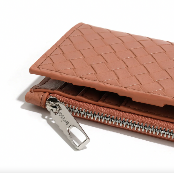 Co-Lab - Small Woven Wallet in Toffee