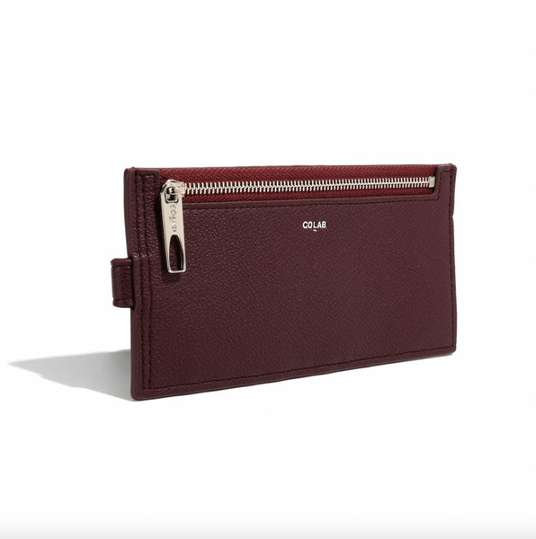 Co-Lab - Flat Wallet in Burgundy