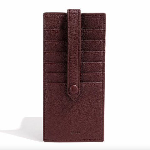 Co-Lab - Flat Wallet in Burgundy