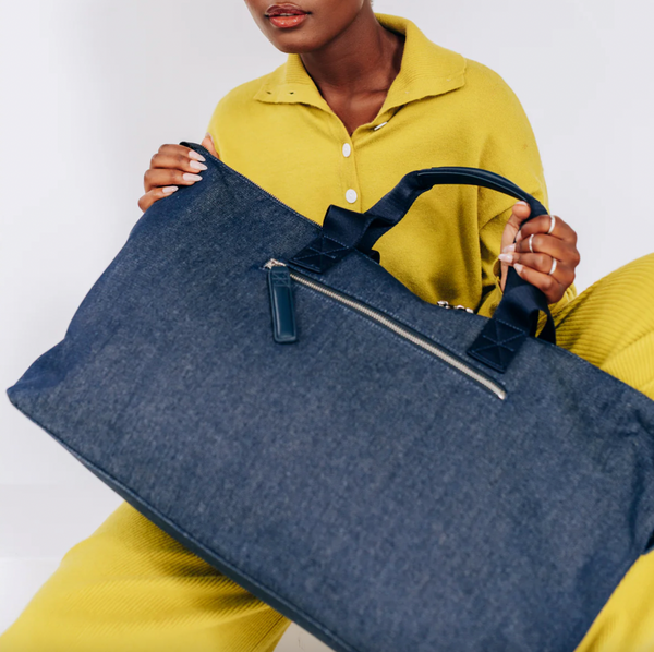 Co-Lab - Flight Duffle Bag in Denim