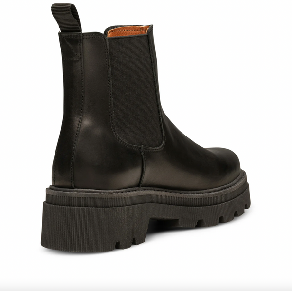 Shoe the Bear - Lug Sole Chelsea Boot in Black Leather