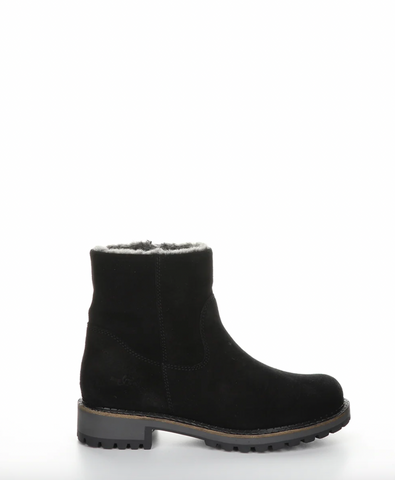 Bos & Co - Waterproof & Warm Ankle Boot in Black Suede