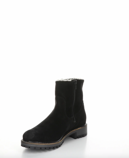 Bos & Co - Waterproof & Warm Ankle Boot in Black Suede