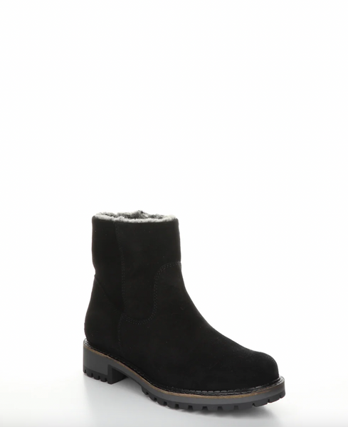 Bos & Co - Waterproof & Warm Ankle Boot in Black Suede