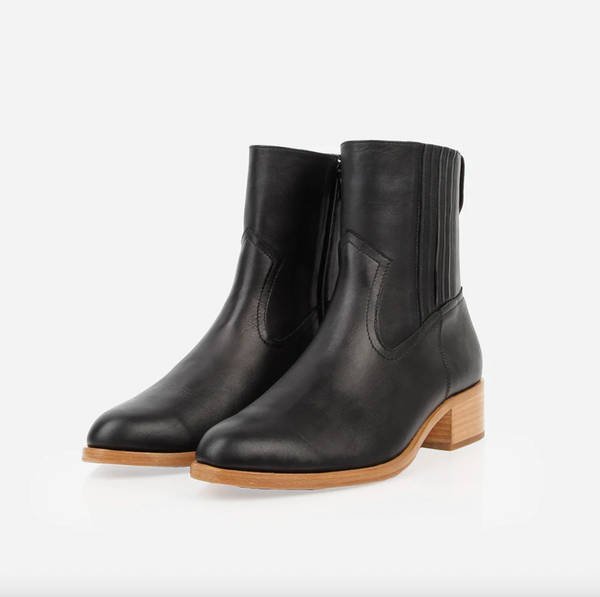 Poppy Barley - Austin Boot in Black Leather