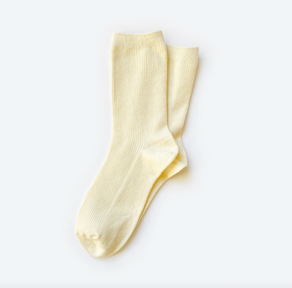 Hooray Sock Co - Everyday Wool Socks in Cream