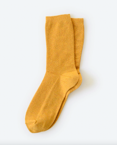 Hooray Sock Co - Everyday Cotton Socks in Goldenrod