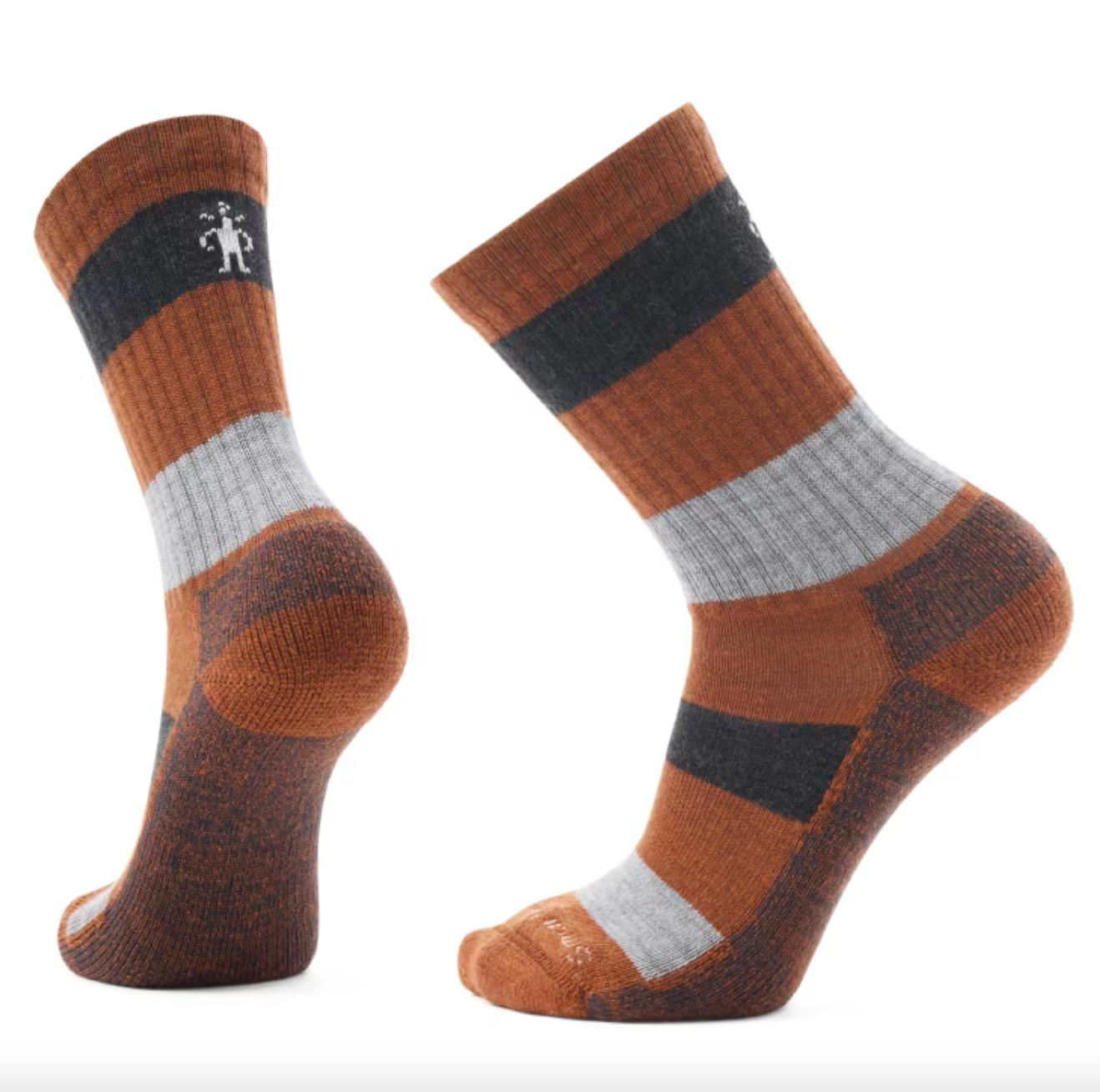 Smartwool - Colour Block Socks in Amber & Gray (Large)