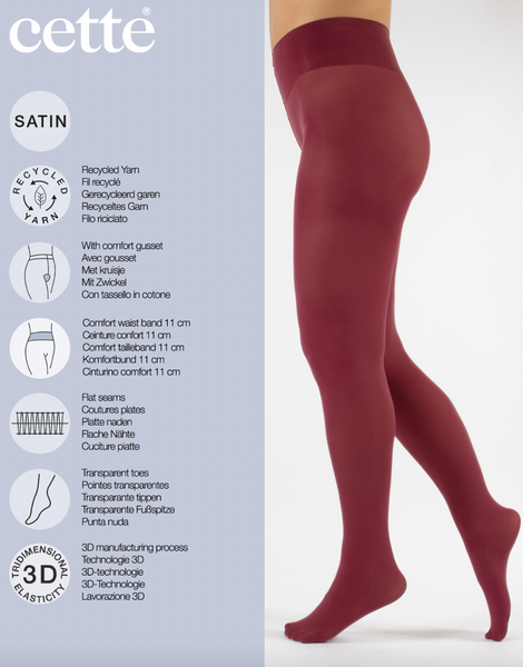 Cette - Opaque Tights in Chili Pepper