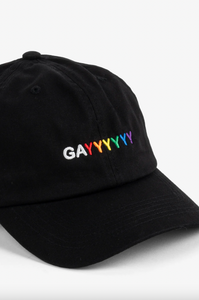 Intentionally Blank - GAYYYYYY Ball Cap in Black