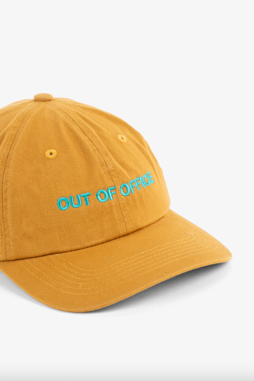 Intentionally Blank - OUT OF OFFICE Ball Cap in Mustard