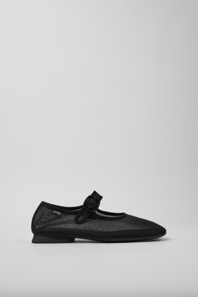 Camper - Mary Janes in Black Mesh