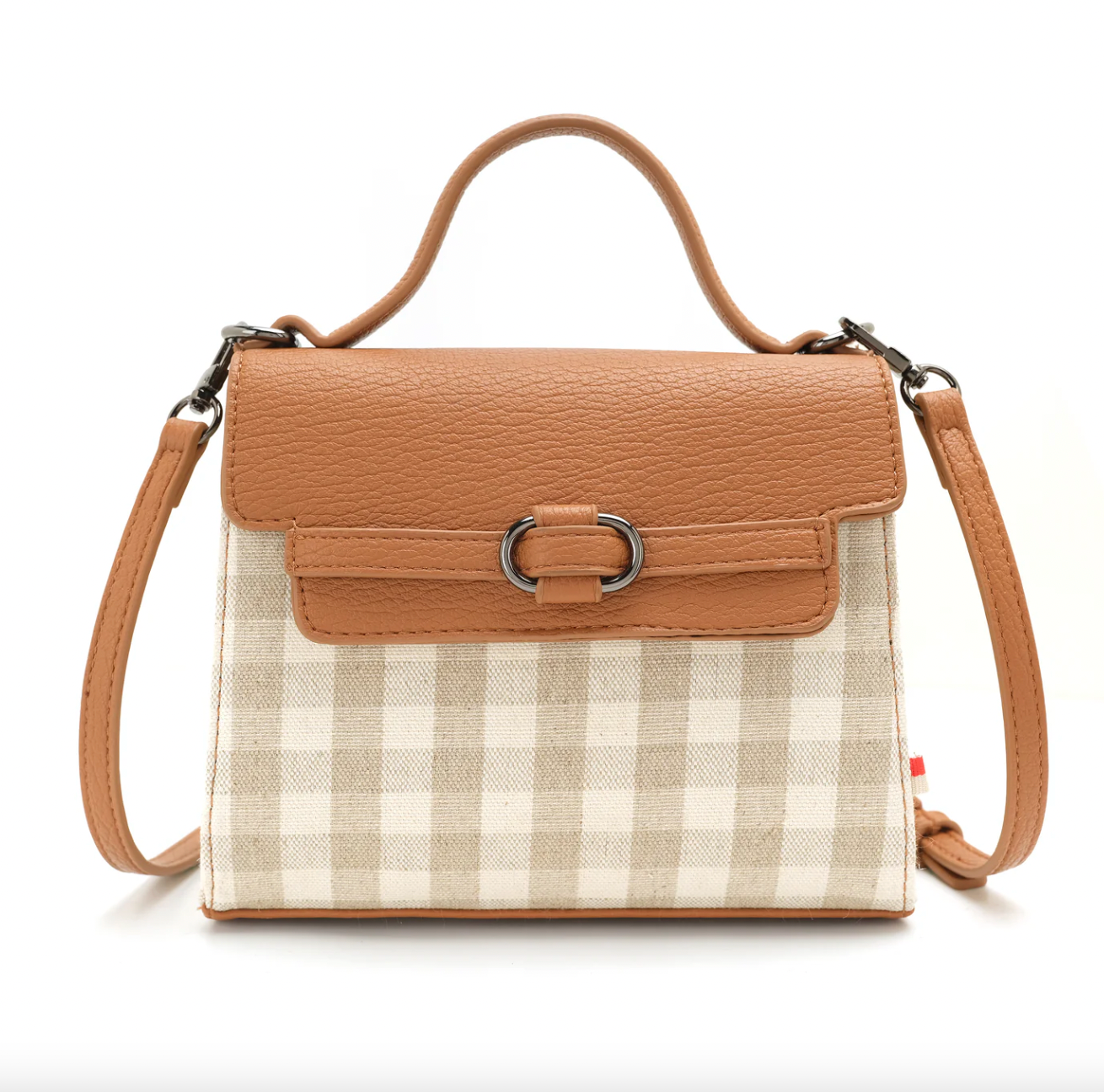 Co-Lab - Top Handle Crossbody in Sage Plaid