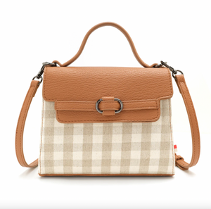 Co-Lab - Top Handle Crossbody in Sage Plaid