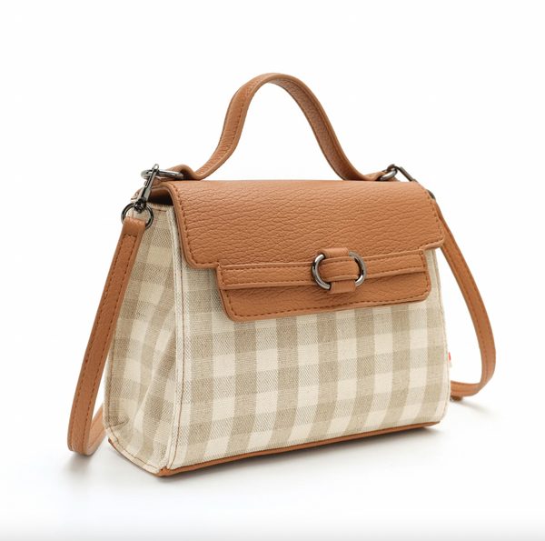 Co-Lab - Top Handle Crossbody in Sage Plaid