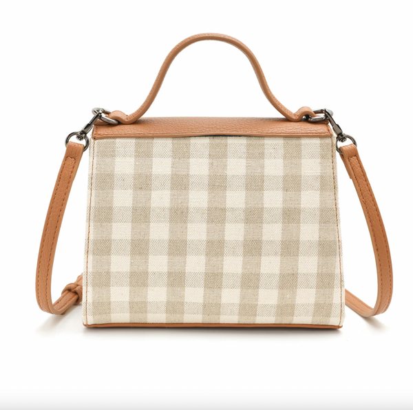 Co-Lab - Top Handle Crossbody in Sage Plaid